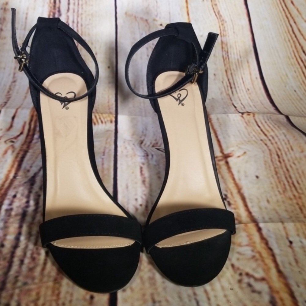 Black Strap 3” Heel/ Sandal
